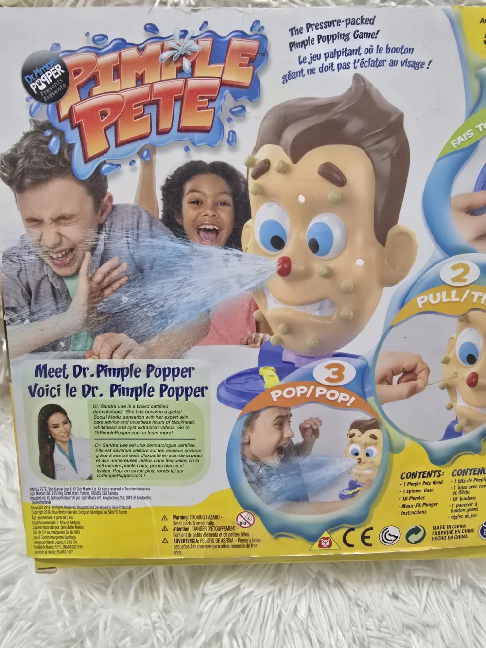 Pimple Pete Game - Bright Yellow Box